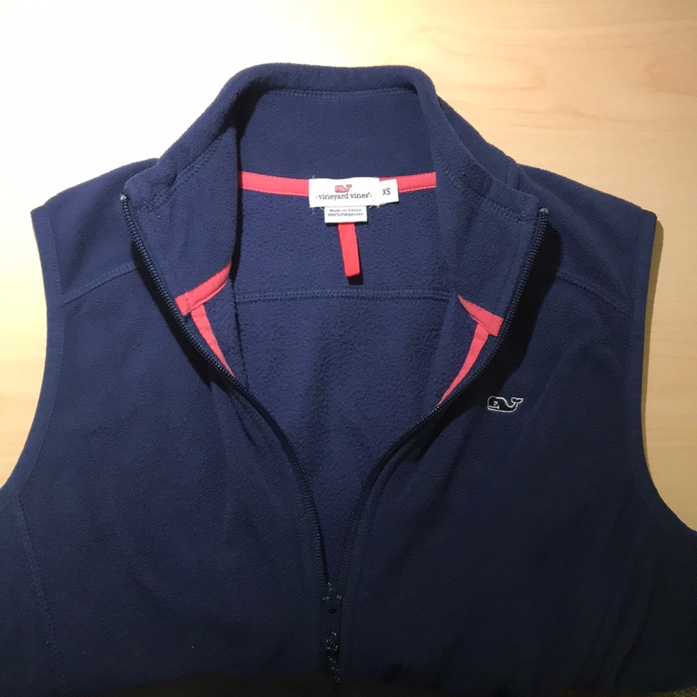 Navy Vineyard Vines XS Fleece Vest